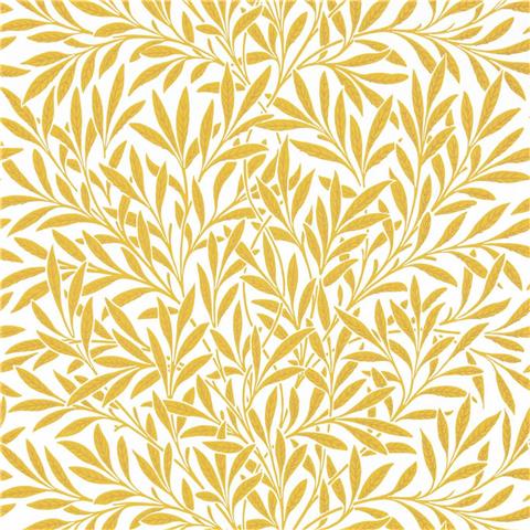 Morris Queen Square Wallpaper Willow 216963 Yellow