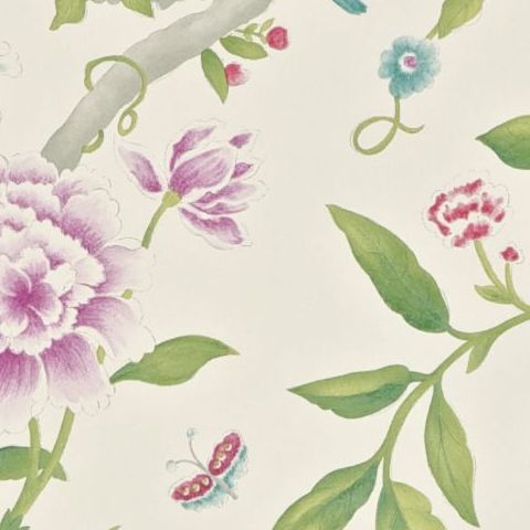 Sanderson Caverley Wallpaper-Porcelain Garden DCAVPO106