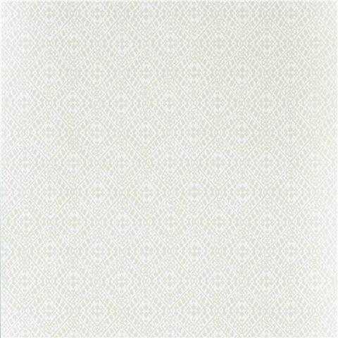 Sanderson Caspian Wallpaper Pinjara Trellis 216785 Ivory
