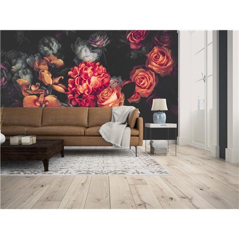 Design Walls Botanical Mural Romantic Flowers 1 (350cm wide x 255cm High)