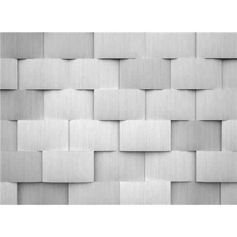 DESIGN WALLS illusion MURAL alu block pattern one (350CM WIDE X 255CM HIGH)