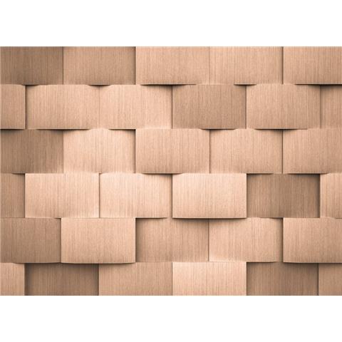 DESIGN WALLS illusion MURAL alu block pattern two (350CM WIDE X 255CM HIGH)