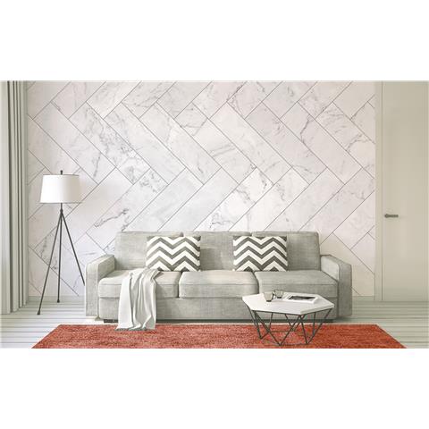 DESIGN WALLS illusion MURAL marble tiles (350CM WIDE X 255CM HIGH)