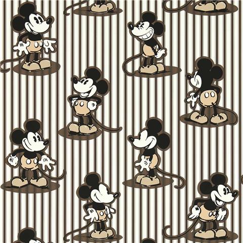 Sanderson Disney Home Mickey Stripe Wallpaper 217272 Humbug
