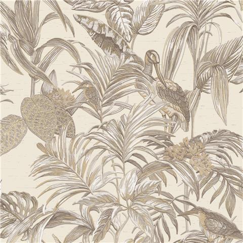 design id Wallstitch Wallpaper Exotic Floral DE120012