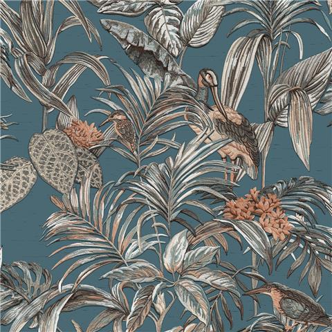 design id Wallstitch Wallpaper Exotic Floral DE120016