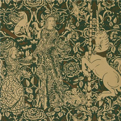 Sanderson x Giles Deacon Wallpaper Aurelia's Grail 217297 Goblin Green