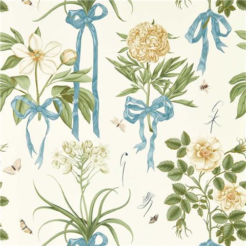 Sanderson x Giles Deacon Wallpaper Cupids Beau 217311 Quince/Chalk