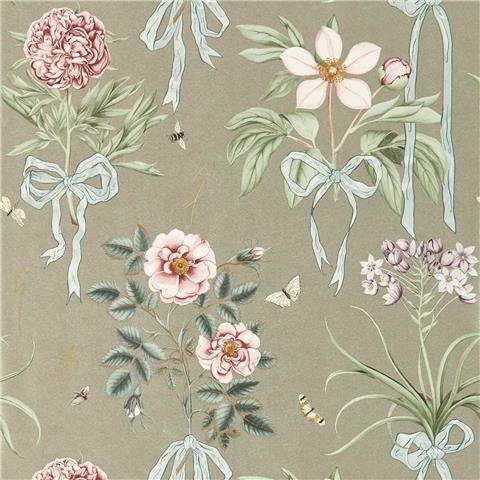 Sanderson x Giles Deacon Wallpaper Cupids Beau 217312 Florin/Madder