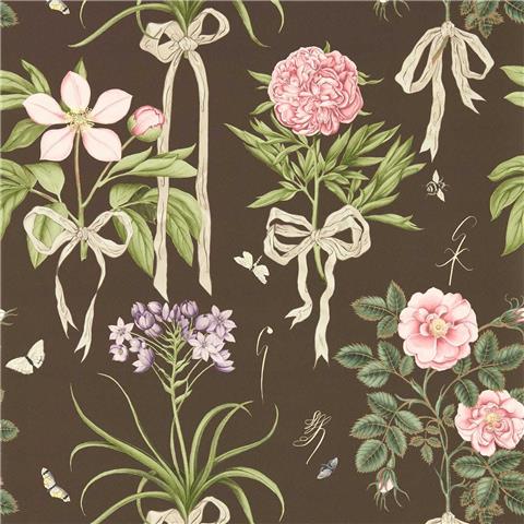 Sanderson x Giles Deacon Wallpaper Cupids Beau 217313 Morel/Mantle