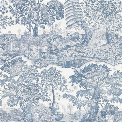 Sanderson Highgrove Toile Wallpaper 217480 Tetbury Blue