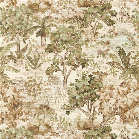 Sanderson Highgrove Wallpaper The Stumpery 217490 Lichen