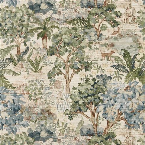 Sanderson Highgrove Wallpaper The Stumpery 217491 fern