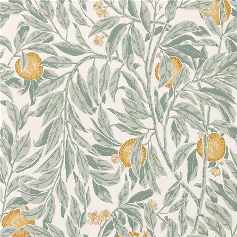 Sanderson Highgrove Wallpaper Ancient Apple Orchard 217494 golden/sage