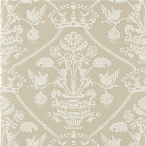 Sanderson Highgrove Damask Wallpaper 217503 Gritstone