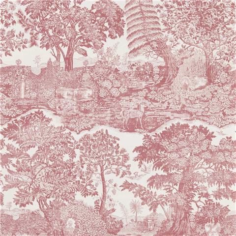 Sanderson Highgrove Toile Wallpaper 217505 Madder Red