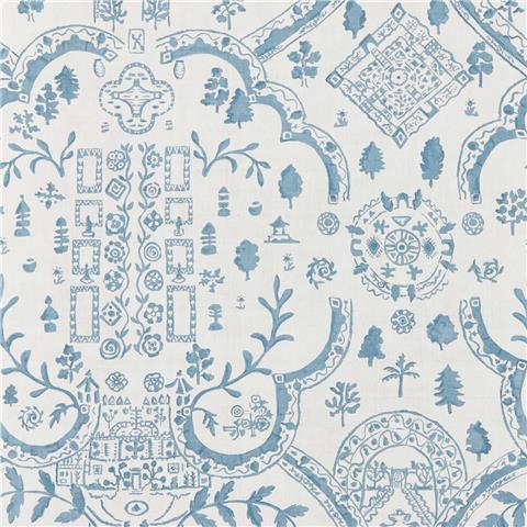 Sanderson Highgrove Wallpaper Topiary View 217510 Wedgewood