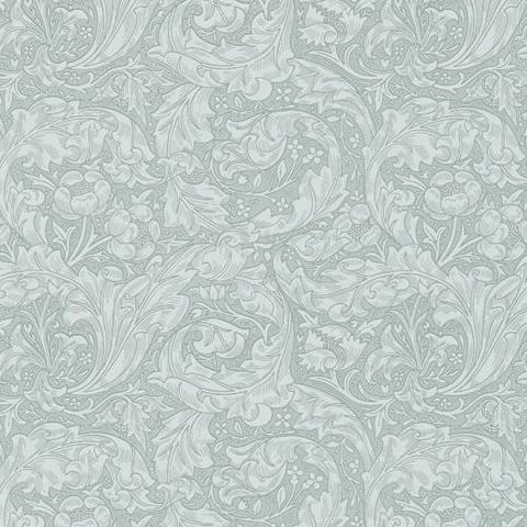 Morris & Co Wallpaper-Bachelors Button 214735 Silver
