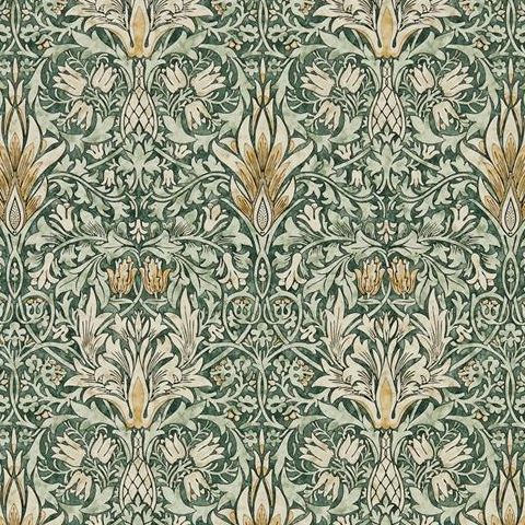 Morris & Co Wallpaper-Snakeshead 216427 Forest/Thyme