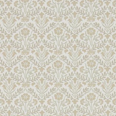Morris & Co Wallpaper-Bellflowers 216437 Linen/Cream