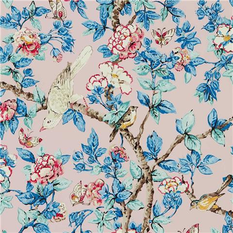 Sanderson One Sixty wallpapers Caverley 217035 Rose/blue