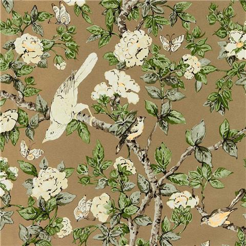 Sanderson One Sixty wallpapers Caverley 217036 Gold/green