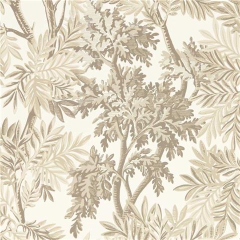 Sanderson Country Woodland Wallpaper Tapestry Trees 217414 Raw Chocolate