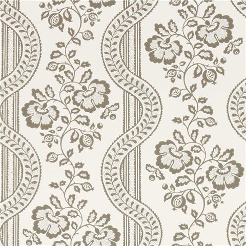 Sanderson Country Woodland Wallpaper Aubrey 217431 Raw Chocolate