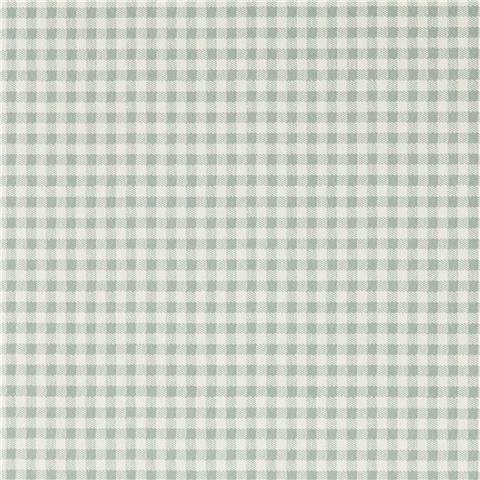 Sanderson Country Woodland Wallpaper Gingham Check 217434 Duck Egg