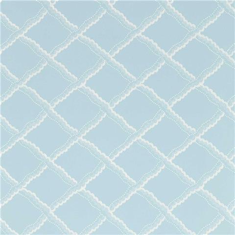 Sanderson Country Woodland Wallpaper Rye Trellis 217435 Wedgewood