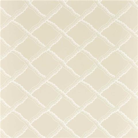 Sanderson Country Woodland Wallpaper Rye Trellis 217437 Slip Clay