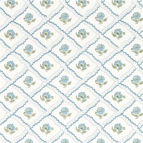 Sanderson Country Woodland Wallpaper Fairdown 217439 Wedgewood/Willow