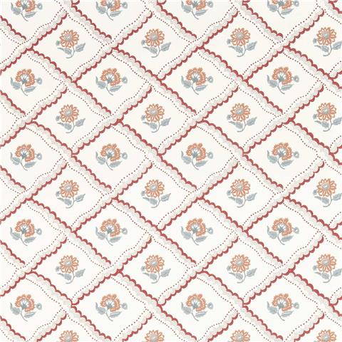 Sanderson Country Woodland Wallpaper Fairdown 217441 Berry/Sandstone