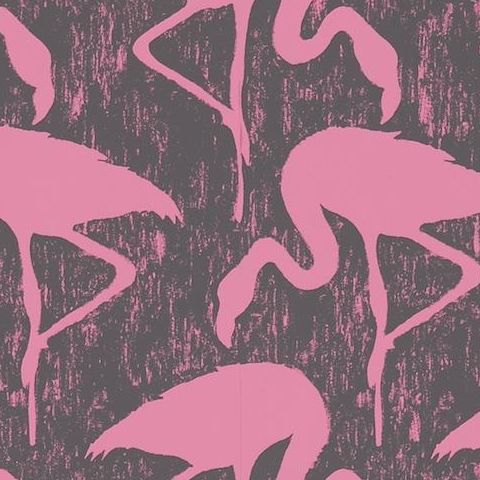 Sanderson Vintage II Wallpaper-Flamingos DVIN214567