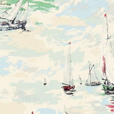 Sanderson Vintage II Wallpaper-Sail Away DVIN214588