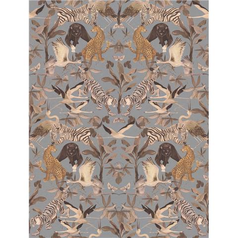 Designer Walls by Marta Cortese Magic Animals Mural DW2001 Blue