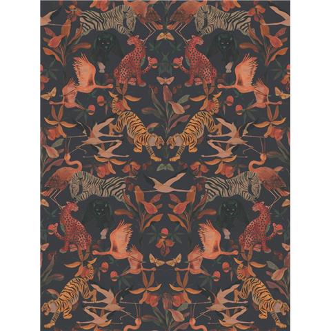 Designer Walls by Marta Cortese Magic Animals Mural DW2003 Green