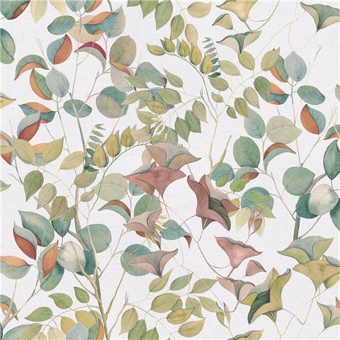 Designer Walls by Marta Cortese Wallpaper Nature Leaves DW2004 White
