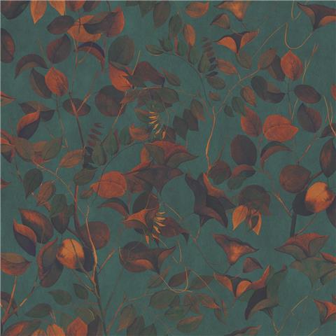 Designer Walls by Marta Cortese Wallpaper Nature Leaves DW2008 Heron green