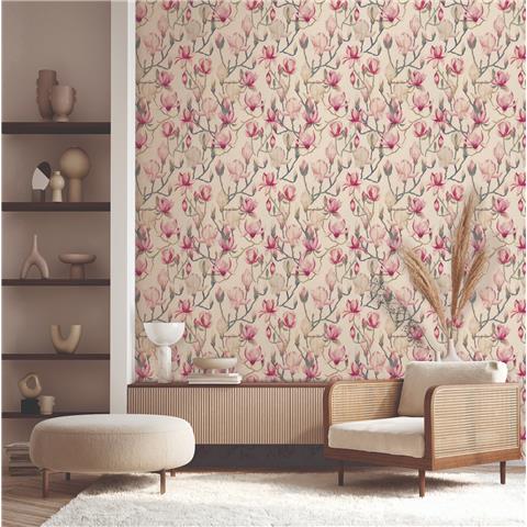 Designer Walls by Marta Cortese Wallpaper Magnolia DW2014 Beige