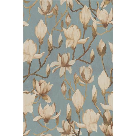 Designer Walls by Marta Cortese Wallpaper Magnolia DW2015 Blue Fog