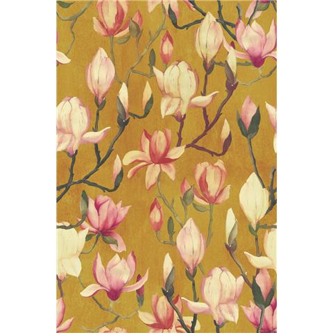 Designer Walls by Marta Cortese Wallpaper Magnolia DW2016 Ochre