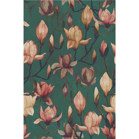 Designer Walls by Marta Cortese Wallpaper Magnolia DW2017 Heron Green