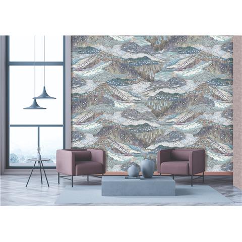 Designer Walls by Marta Cortese Livelliuniti Mural DW2024 blue