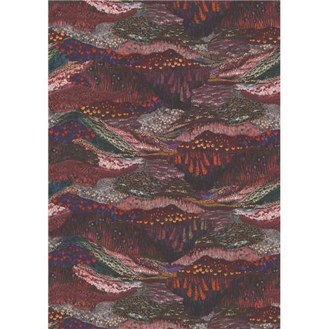 Designer Walls by Marta Cortese Livelliuniti Mural DW2026 Burgundy