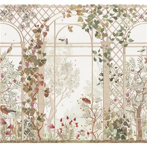 Designer Walls by Marta Cortese Greenhouse Mural DW2030 Beige