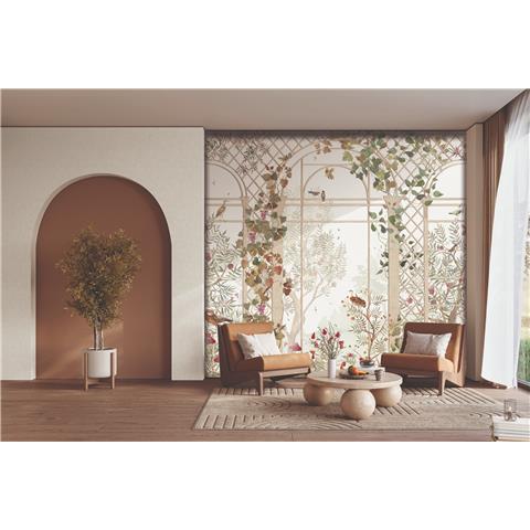 Designer Walls by Marta Cortese Greenhouse Mural DW2030 Beige