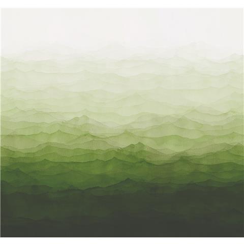 Designer Walls by Marta Cortese Horizon Mural DW2034 green
