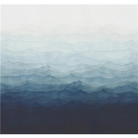 Designer Walls by Marta Cortese Horizon Mural DW2036 blue