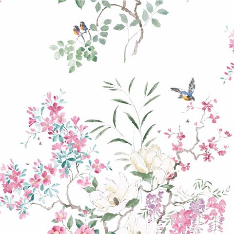 Sanderson Waterperry Wallpaper Magnolia and Blossom 216305 panel A